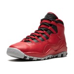Air Jordan 10 Retro “Bulls Over Broadway” 705179-601 クラシックスニーカー Air Jordan 10 Retro “Bulls Over Broadway” 705179-601 - レッド、ブラック&グレーのスプラッシュソール