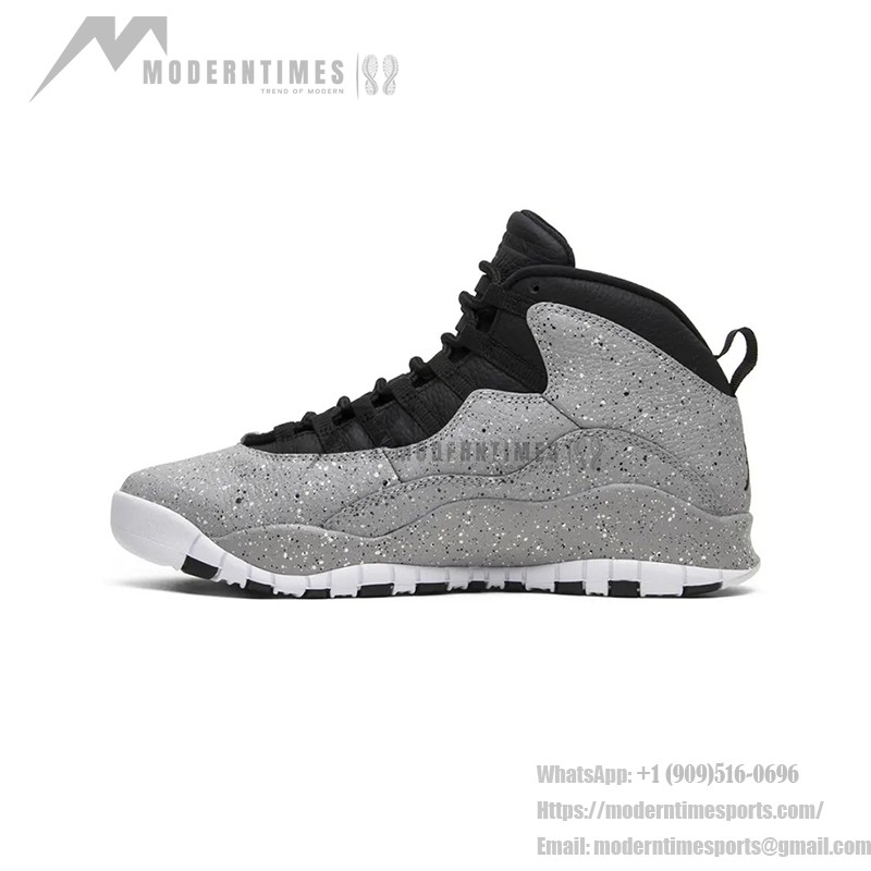 Air Jordan 10 Retro “Cement” 310805-062 クラシックバスケットボールスニーカー Air Jordan 10 Retro “Cement” 310805-062 - セメントグレーのスプラッシュデザイン