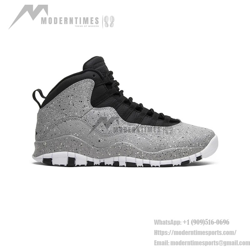 Air Jordan 10 Retro “Cement” 310805-062 クラシックバスケットボールスニーカー Air Jordan 10 Retro “Cement” 310805-062 - セメントグレーのスプラッシュデザイン