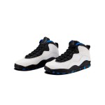 Air Jordan 10 Retro “Orlando” 310805-108 クラシックスニーカー Air Jordan 10 Retro “Orlando” 310805-108 - ホワイト、ブラック&ブルー オーランドインスパイアデザイン