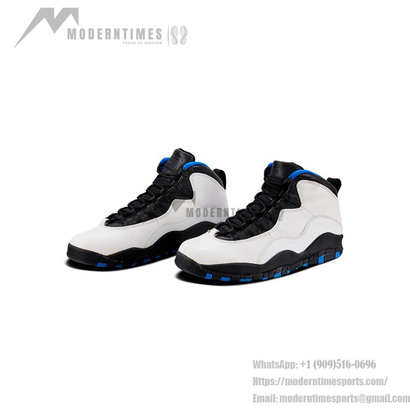 Air Jordan 10 Retro “Orlando” 310805-108 クラシックスニーカー Air Jordan 10 Retro “Orlando” 310805-108 - ホワイト、ブラック&ブルー オーランドインスパイアデザイン