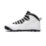 Air Jordan 10 Retro “Steel” 310805-103 クラシックスニーカー Air Jordan 10 Retro “Steel” 310805-103 - ホワイト、ブラック&グレー ミニマルデザイン