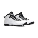 Air Jordan 10 Retro “Steel” 310805-103 クラシックスニーカー Air Jordan 10 Retro “Steel” 310805-103 - ホワイト、ブラック&グレー ミニマルデザイン