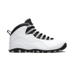 Air Jordan 10 Retro “Steel” 310805-103 クラシックスニーカー Air Jordan 10 Retro “Steel” 310805-103 - ホワイト、ブラック&グレー ミニマルデザイン