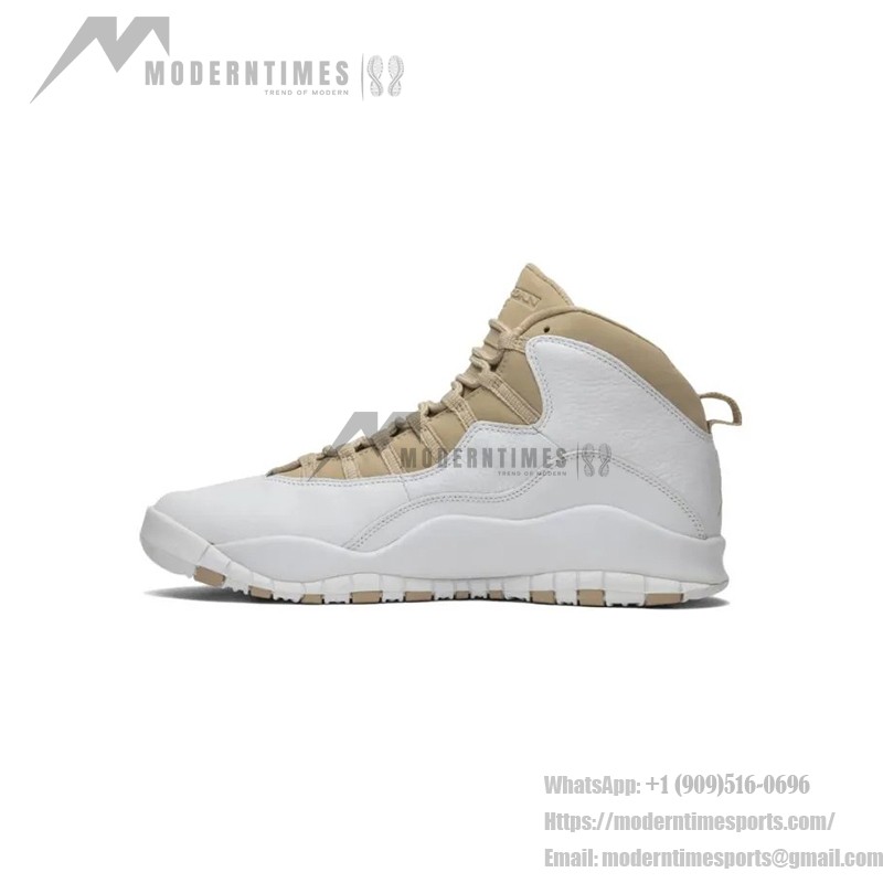Air Jordan 10 Retro “ホワイト/ベージュ” 819955-100 クラシックスニーカー Air Jordan 10 Retro “ホワイト/ベージュ” 819955-100 - エレガントなホワイト&ベージュデザイン