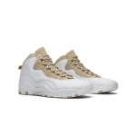 Air Jordan 10 Retro “ホワイト/ベージュ” 819955-100 クラシックスニーカー Air Jordan 10 Retro “ホワイト/ベージュ” 819955-100 - エレガントなホワイト&ベージュデザイン