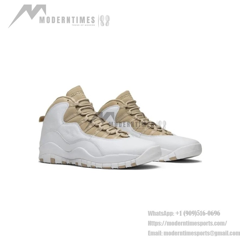 Air Jordan 10 Retro “ホワイト/ベージュ” 819955-100 クラシックスニーカー Air Jordan 10 Retro “ホワイト/ベージュ” 819955-100 - エレガントなホワイト&ベージュデザイン