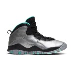Air Jordan 10 Retro “Lady Liberty” 705179-045 クラシックバスケットボールスニーカー Air Jordan 10 Retro “Lady Liberty” 705179-045 - メタリックグレーとミントグリーンデザイン