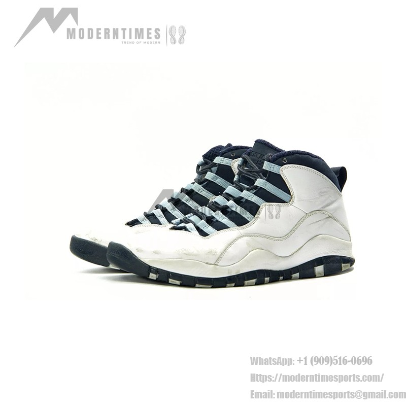Air Jordan 10 Retro “Rio” 310806-019 クラシックバスケットボールシューズ Air Jordan 10 Retro “Rio” 310806-019 - ホワイト&ブルー、リオへのトリビュート