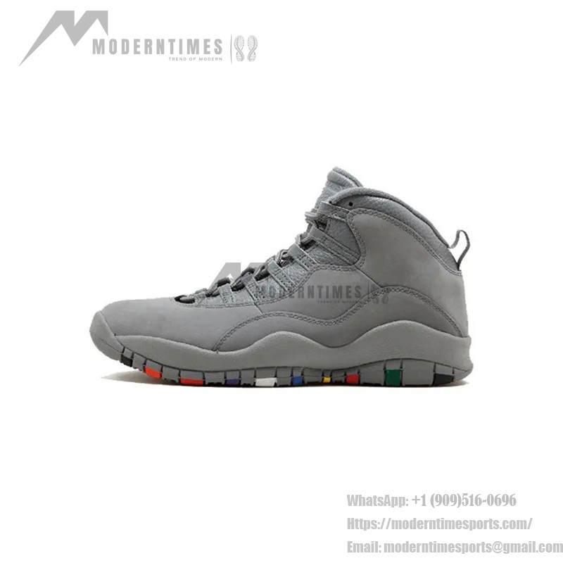 Air Jordan 10 Retro “Cool Grey” (メンズ) 310805-022 クラシックスニーカー Air Jordan 10 Retro “Cool Grey” (メンズ) 310805-022 - クールグレー&マルチカラーソール