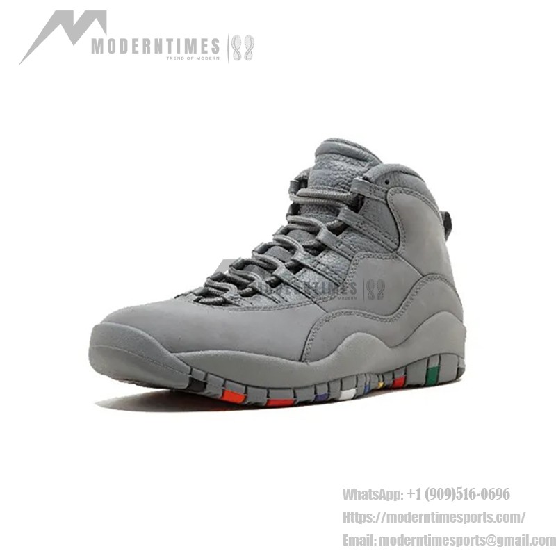 Air Jordan 10 Retro “Cool Grey” (メンズ) 310805-022 クラシックスニーカー Air Jordan 10 Retro “Cool Grey” (メンズ) 310805-022 - クールグレー&マルチカラーソール