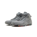 Air Jordan 10 Retro “Cool Grey” (メンズ) 310805-022 クラシックスニーカー Air Jordan 10 Retro “Cool Grey” (メンズ) 310805-022 - クールグレー&マルチカラーソール