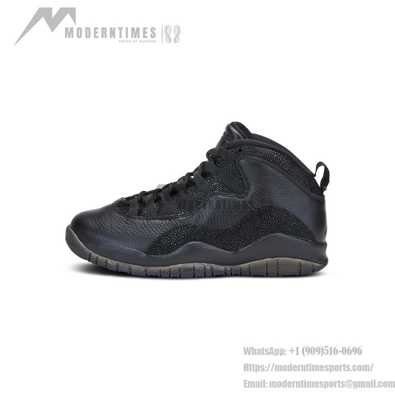 Air Jordan 10 Retro OVO “Black” 819955-030 クラシックスニーカー Air Jordan 10 Retro OVO “Black” 819955-030 - オールブラックラグジュアリーデザイン