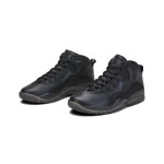 Air Jordan 10 Retro OVO “Black” 819955-030 クラシックスニーカー Air Jordan 10 Retro OVO “Black” 819955-030 - オールブラックラグジュアリーデザイン