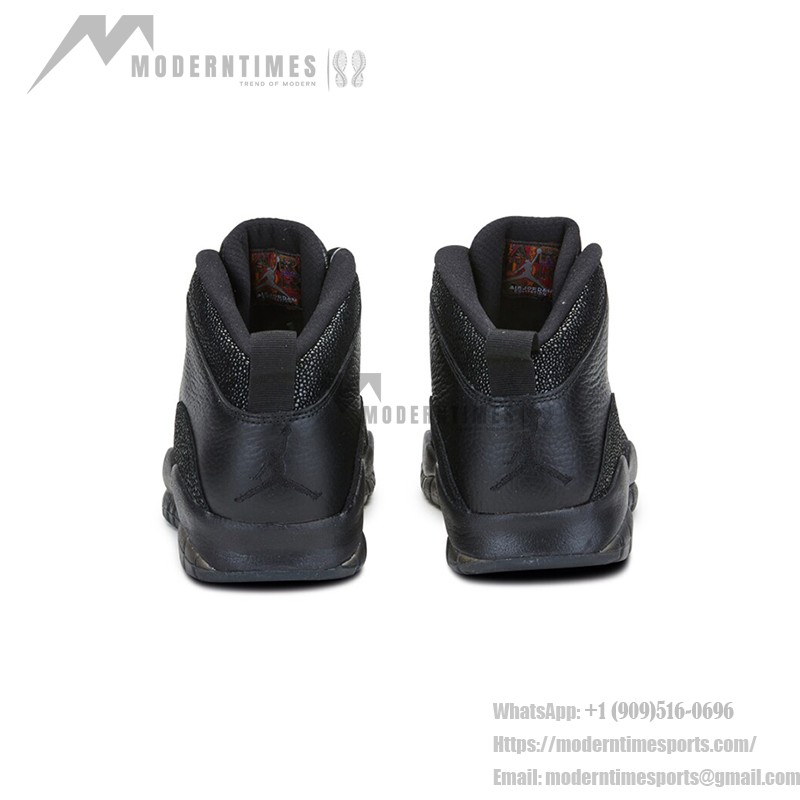 Air Jordan 10 Retro OVO “Black” 819955-030 クラシックスニーカー Air Jordan 10 Retro OVO “Black” 819955-030 - オールブラックラグジュアリーデザイン