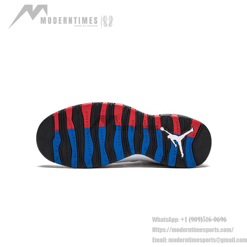Air Jordan 10 Retro “Russell Westbrook PE” 310805-160 Classic Sneakers Air Jordan 10 Retro “Russell Westbrook PE” 310805-160 - White, Red & Black Signature Design