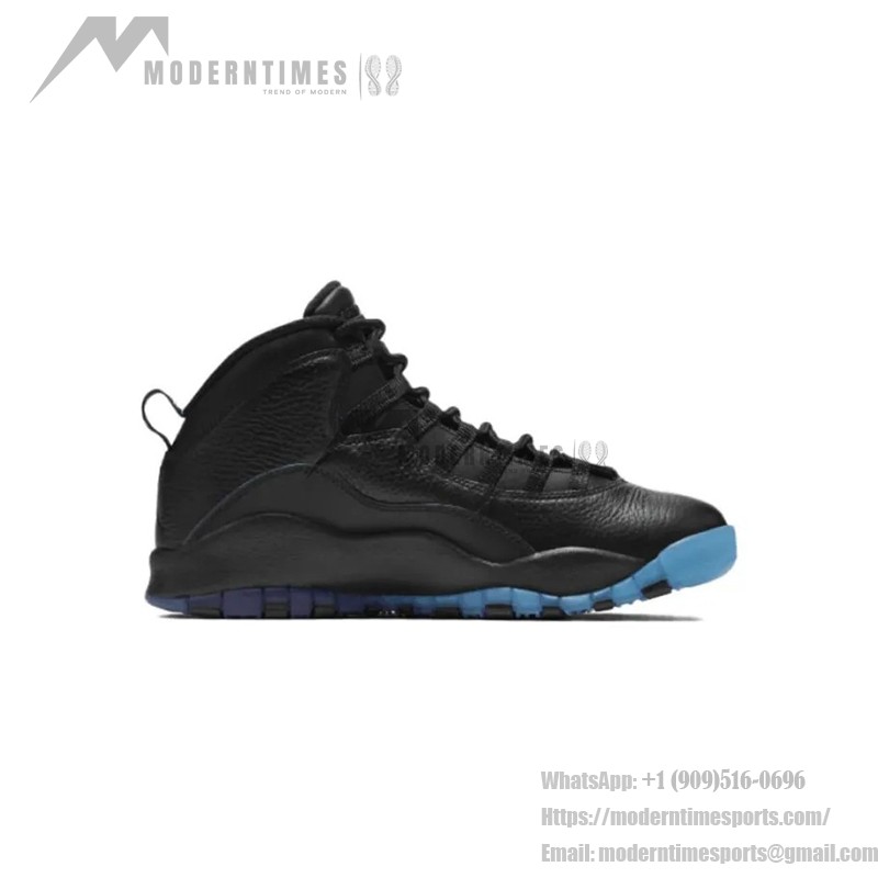 Air Jordan 10 Retro “Shanghai” 310805-024 Classic Sneakers Air Jordan 10 Retro “Shanghai” 310805-024 - Black with Blue Shanghai-Inspired Design