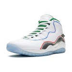 Air Jordan 10 Retro “Wings” CK4352-103 クラシックバスケットボールシューズ Air Jordan 10 Retro “Wings” CK4352-103 - ホワイト&シルバー、マルチカラーライン付き