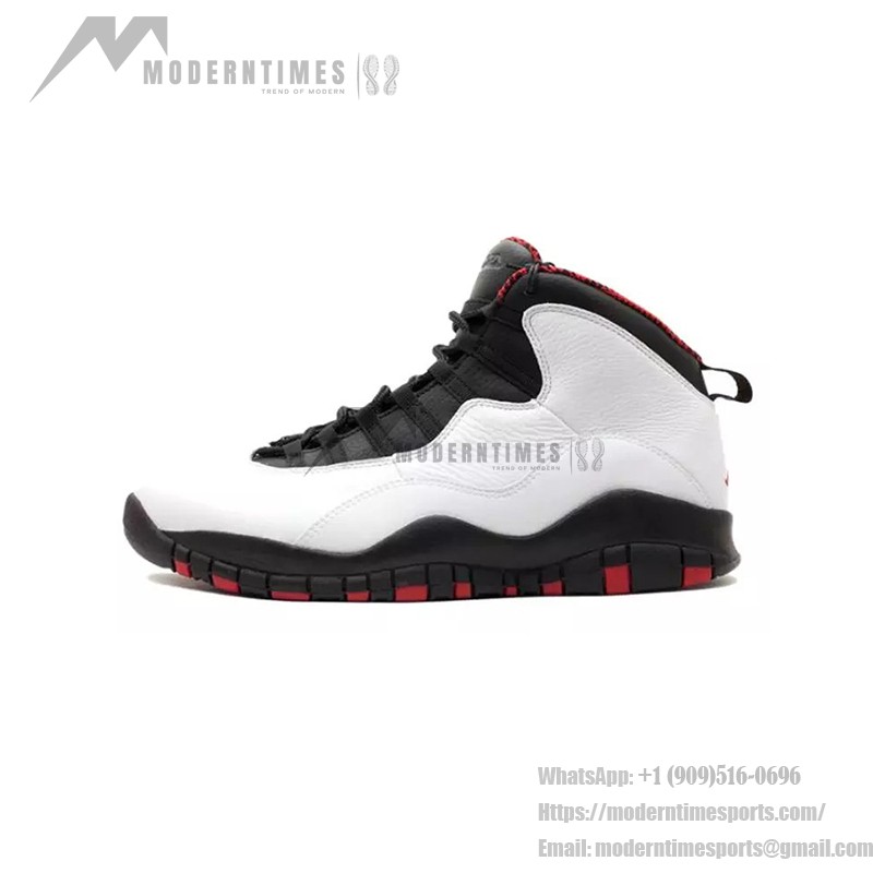 Air Jordan 10 “Double Nickel” 310805-100 アイコニックスニーカー Air Jordan 10 Double Nickel 310805-100 - ブラック、ホワイト、レッドのバスケットボールスニーカー