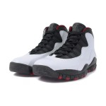 Air Jordan 10 “Double Nickel” 310805-100 アイコニックスニーカー Air Jordan 10 Double Nickel 310805-100 - ブラック、ホワイト、レッドのバスケットボールスニーカー