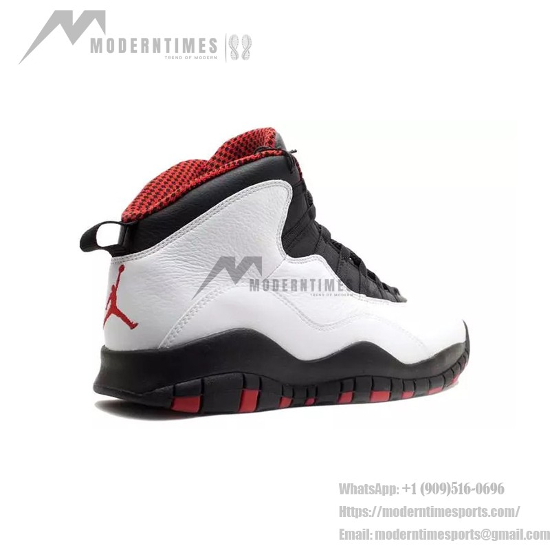 Air Jordan 10 “Double Nickel” 310805-100 アイコニックスニーカー Air Jordan 10 Double Nickel 310805-100 - ブラック、ホワイト、レッドのバスケットボールスニーカー