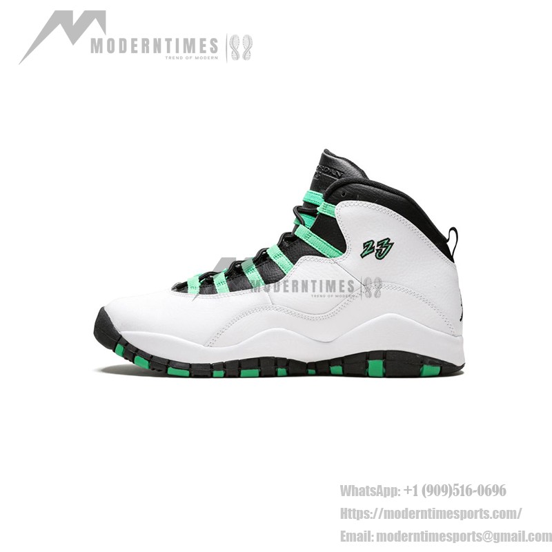 Air Jordan 10 “Verde” 705180-118 フレッシュなバスケットボールシューズ Air Jordan 10 Verde 705180-118 - 白、黒、緑のバスケットボールスニーカー