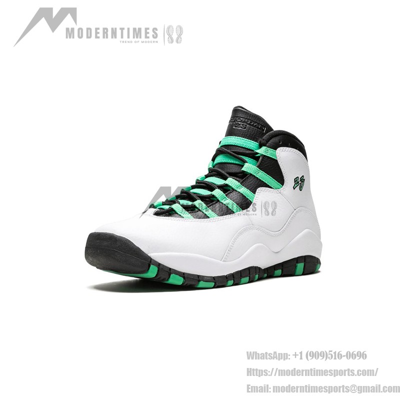 Air Jordan 10 “Verde” 705180-118 フレッシュなバスケットボールシューズ Air Jordan 10 Verde 705180-118 - 白、黒、緑のバスケットボールスニーカー