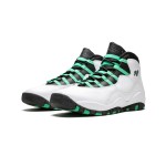 Air Jordan 10 “Verde” 705180-118 フレッシュなバスケットボールシューズ Air Jordan 10 Verde 705180-118 - 白、黒、緑のバスケットボールスニーカー
