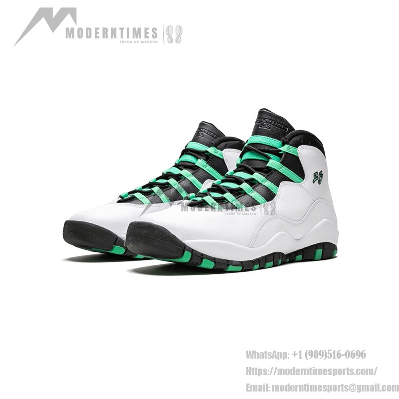 Air Jordan 10 “Verde” 705180-118 フレッシュなバスケットボールシューズ Air Jordan 10 Verde 705180-118 - 白、黒、緑のバスケットボールスニーカー