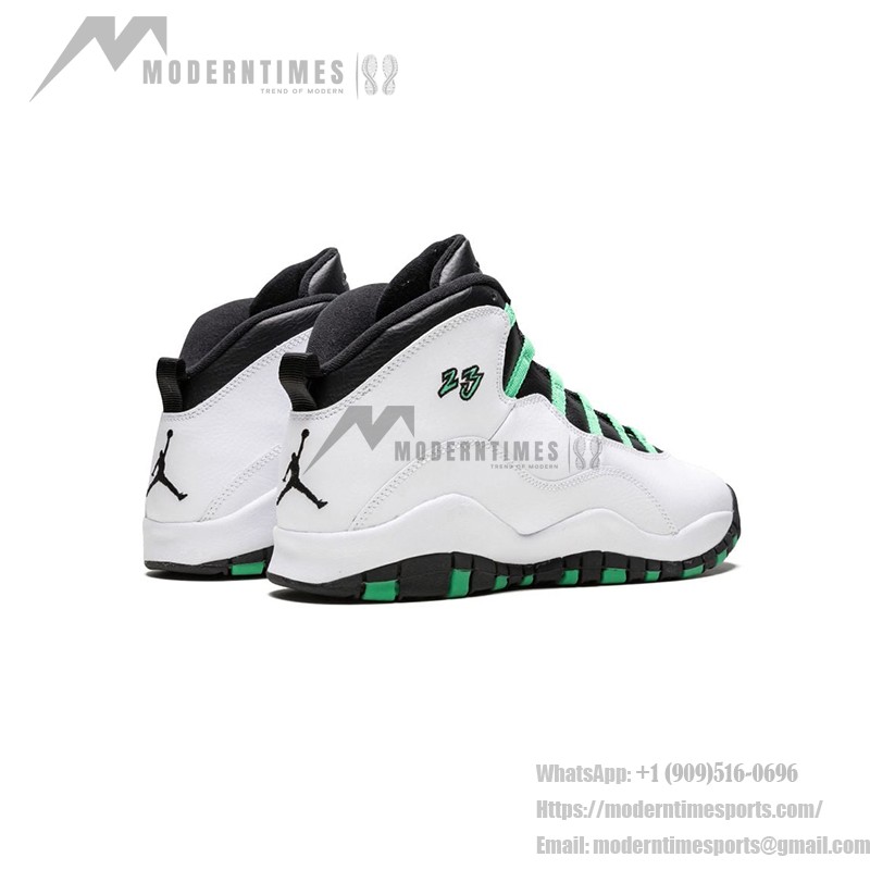 Air Jordan 10 “Verde” 705180-118 フレッシュなバスケットボールシューズ Air Jordan 10 Verde 705180-118 - 白、黒、緑のバスケットボールスニーカー