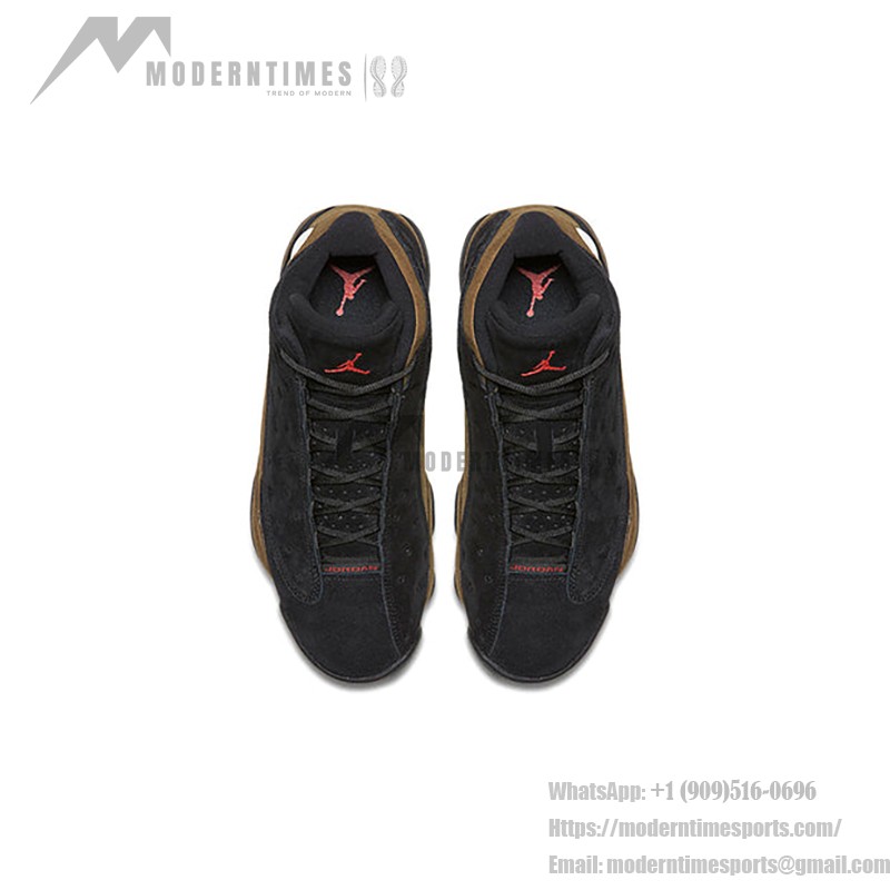 Air Jordan 13 Retro "Black Olive" 884129-006 - ダークスエードクラシック Air Jordan 13 Retro "Black Olive" 884129-006 - ブラックスエードとオリーブグリーンのスニーカー