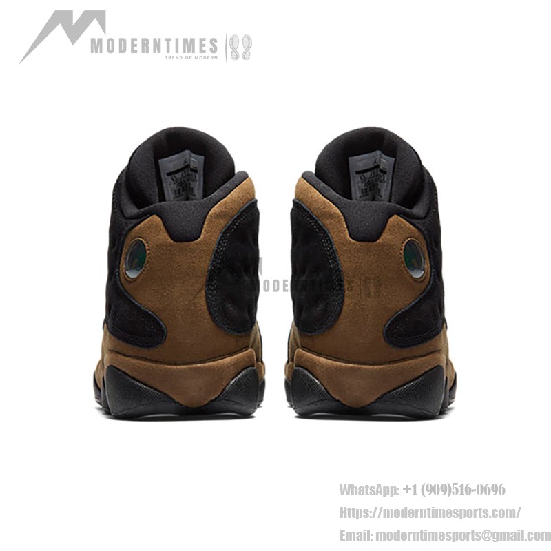 Air Jordan 13 Retro "Black Olive" 884129-006 - ダークスエードクラシック Air Jordan 13 Retro "Black Olive" 884129-006 - ブラックスエードとオリーブグリーンのスニーカー