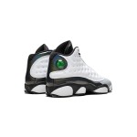 Air Jordan 13 Retro "Barons" 414571-115 - クラシックな白黒スタイル Air Jordan 13 Retro "Barons" 414571-115 - ホワイトレザーと光沢ブラックのスニーカー
