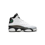 Air Jordan 13 Retro "Barons" 414571-115 - クラシックな白黒スタイル Air Jordan 13 Retro "Barons" 414571-115 - ホワイトレザーと光沢ブラックのスニーカー