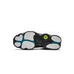 Air Jordan 13 Retro "Barons" 414571-115 - クラシックな白黒スタイル Air Jordan 13 Retro "Barons" 414571-115 - ホワイトレザーと光沢ブラックのスニーカー