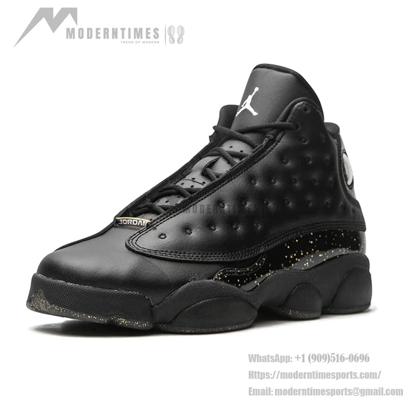 Air Jordan 13 Retro "Black Metallic Gold" DC9443-007 - 高級感あふれるブラック&ゴールドデザイン Air Jordan 13 Retro "Black Metallic Gold" DC9443-007 - ブラックレザーとゴールドアクセントのスニーカー