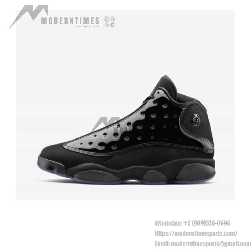 Air Jordan 13 Retro "Cap and Gown" 414571-012 - ラグジュアリーなオールブラックデザイン Air Jordan 13 Retro "Cap and Gown" 414571-012 - ブラックパテントレザーとスエードスニーカー