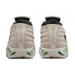 エアジョーダン 14 ロウ WMNS DJ1034-200 スタイリッシュなレディーススニーカー エアジョーダン 14 ロウ WMNS DJ1034-200 アーストーンとグリーン、ゴールドアクセント付きのレディーススニーカー