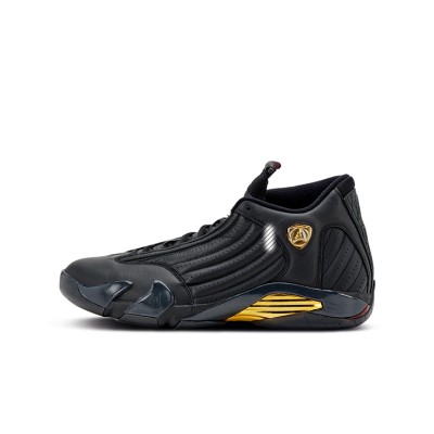 Air Jordan 14 Retro DMP 487471-022 - ブラック＆ゴールド「ラストショット」バスケットシューズ | 伝説と贅沢の完璧な融合
