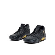 Air Jordan 14 Retro DMP 487471-022 - ブラック＆ゴールド「ラストショット」バスケットシューズ | 伝説と贅沢の完璧な融合
