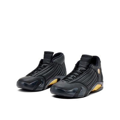 Air Jordan 14 Retro DMP 487471-022 - ブラック＆ゴールド「ラストショット」バスケットシューズ | 伝説と贅沢の完璧な融合