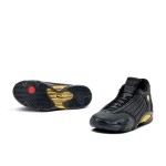 Air Jordan 14 Retro DMP - ブラック&ゴールド バスケットボールシューズ Air Jordan 14 Retro DMP 487471-022 - ブラック&ゴールド「ラストショット」スニーカー