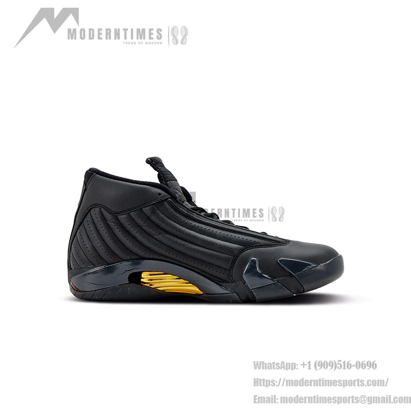 Air Jordan 14 Retro DMP - ブラック&ゴールド バスケットボールシューズ Air Jordan 14 Retro DMP 487471-022 - ブラック&ゴールド「ラストショット」スニーカー