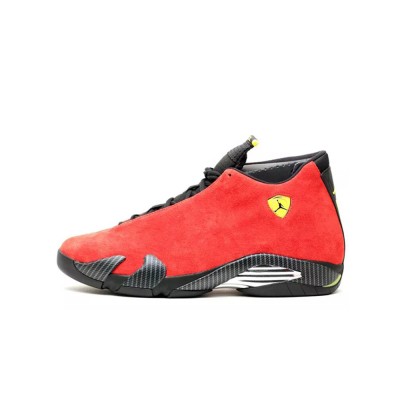 Air Jordan 14 Retro Ferrari 654459-670 - Premium Rote Wildleder & Schwarzes Leder Sneaker für Stil und Performance Air Jordan 14 Retro Ferrari 654459-670 - Premium Rote Wildleder & Schwarzes Leder Sneaker für Stil und Performance