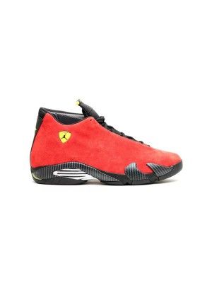 Air Jordan 14 Retro Ferrari 654459-670 - Premium Rote Wildleder & Schwarzes Leder Sneaker für Stil und Performance Air Jordan 14 Retro Ferrari 654459-670 - Premium Rote Wildleder & Schwarzes Leder Sneaker für Stil und Performance