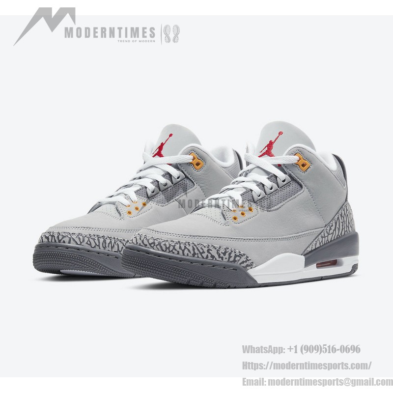 Air Jordan 3 "Cool Grey" 限定版スニーカー サイドビューのAir Jordan 3 "Cool Grey" CT8532-012 スニーカー