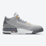 Air Jordan 3 "Cool Grey" 限定版スニーカー サイドビューのAir Jordan 3 "Cool Grey" CT8532-012 スニーカー