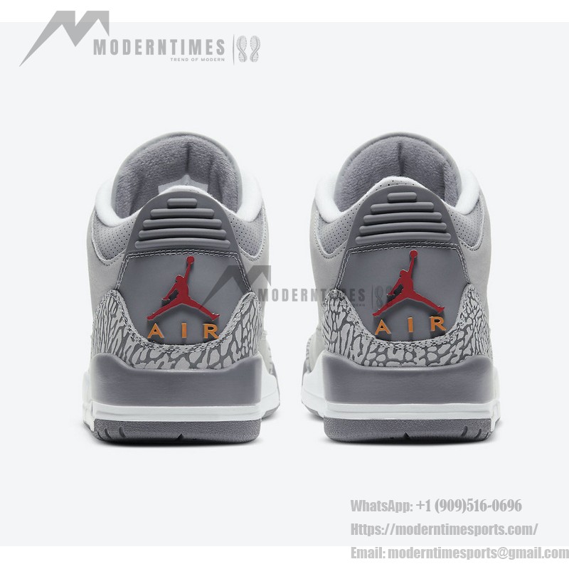 Air Jordan 3 "Cool Grey" 限定版スニーカー サイドビューのAir Jordan 3 "Cool Grey" CT8532-012 スニーカー