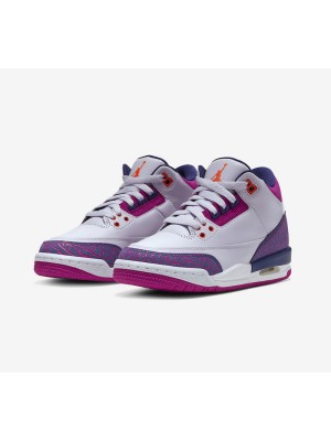 Limited Edition Air Jordan 3 Retro Barely Grape Classic Casual Sneakers 441140-500