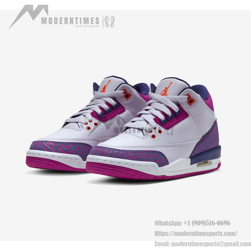 Air Jordan 3 Retro Barely Grape Classic Casual Sneakers Limited Edition Air Jordan 3 Retro Barely Grape Classic Casual Sneakers 441140-500